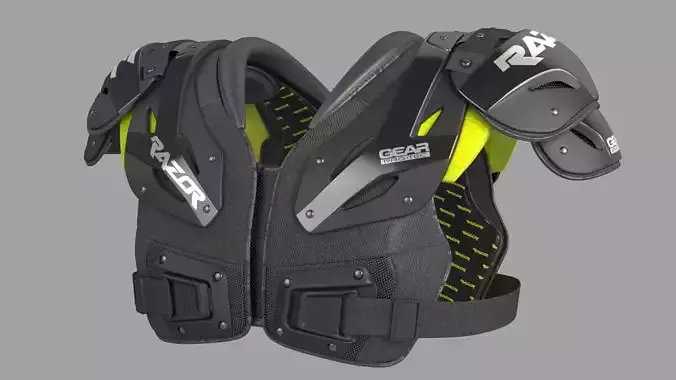Football Shoulder Pad 3D model