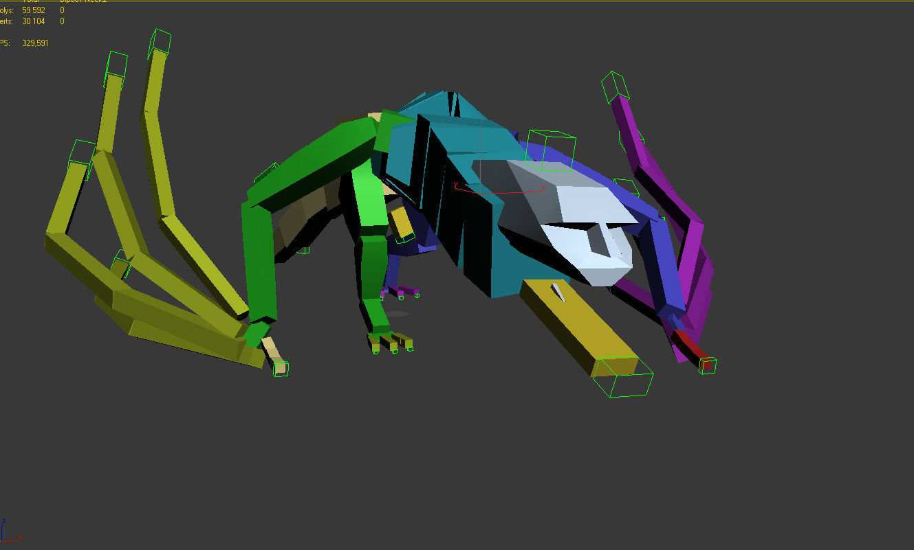 Dragon Animations Low-poly 3D model_11