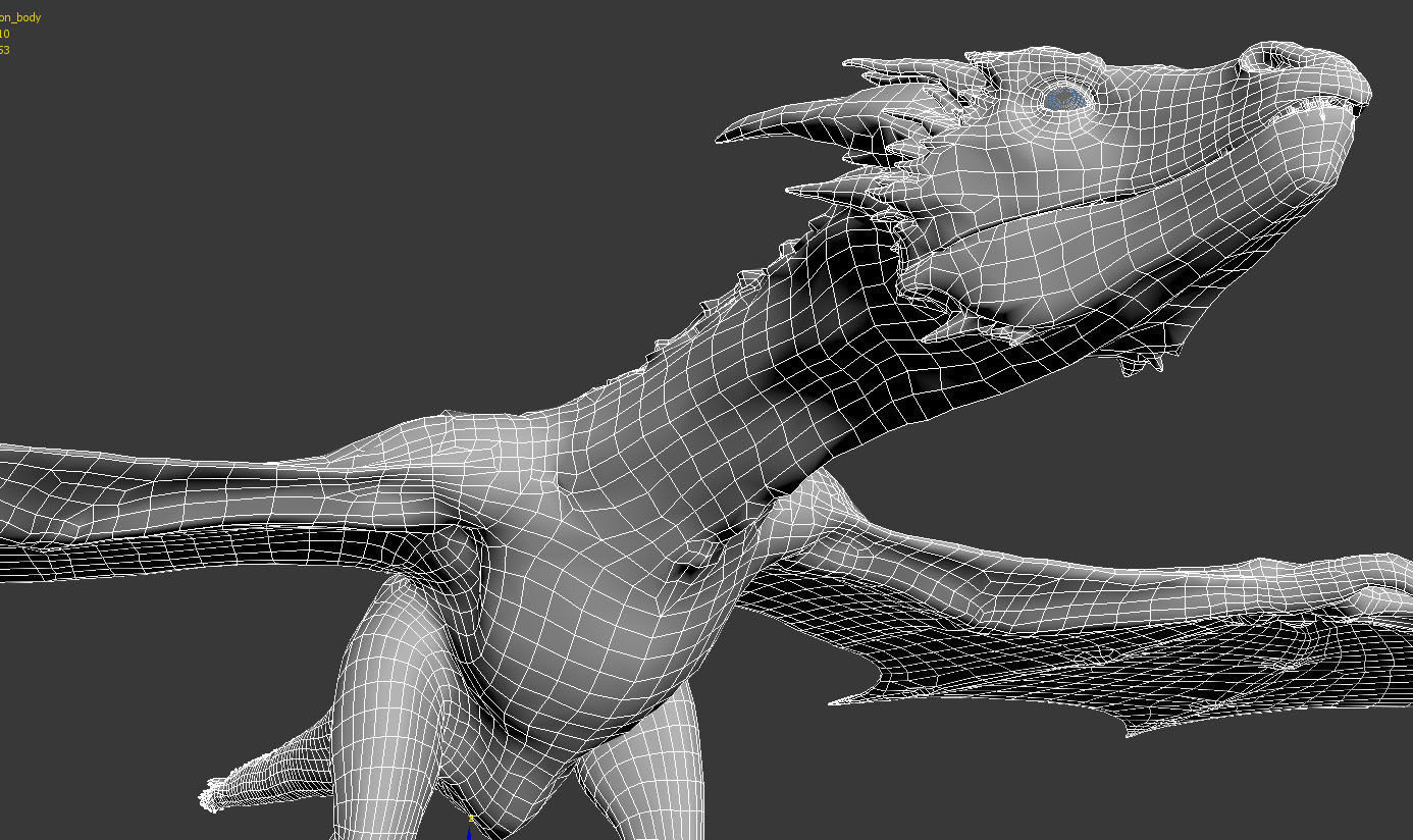 Dragon Animations Low-poly 3D model_15