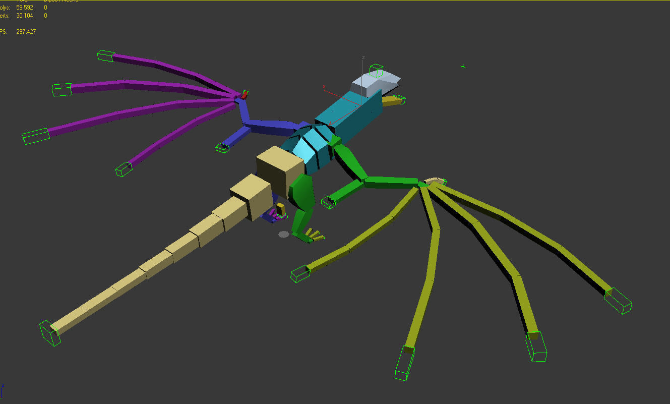 Dragon Animations Low-poly 3D model_9