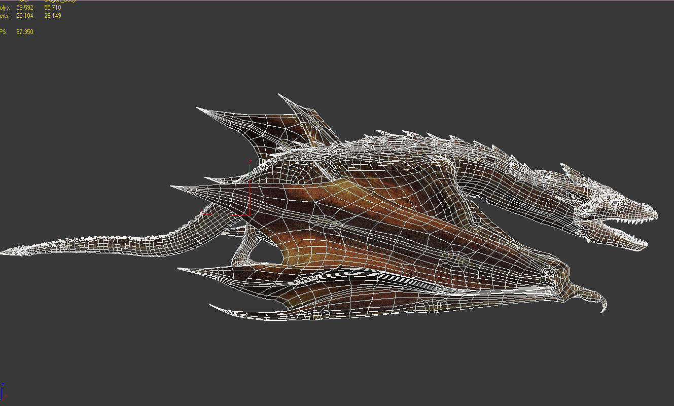 Dragon Animations Low-poly 3D model_12