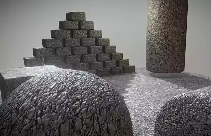 Gravel Ground Texture Set - 7