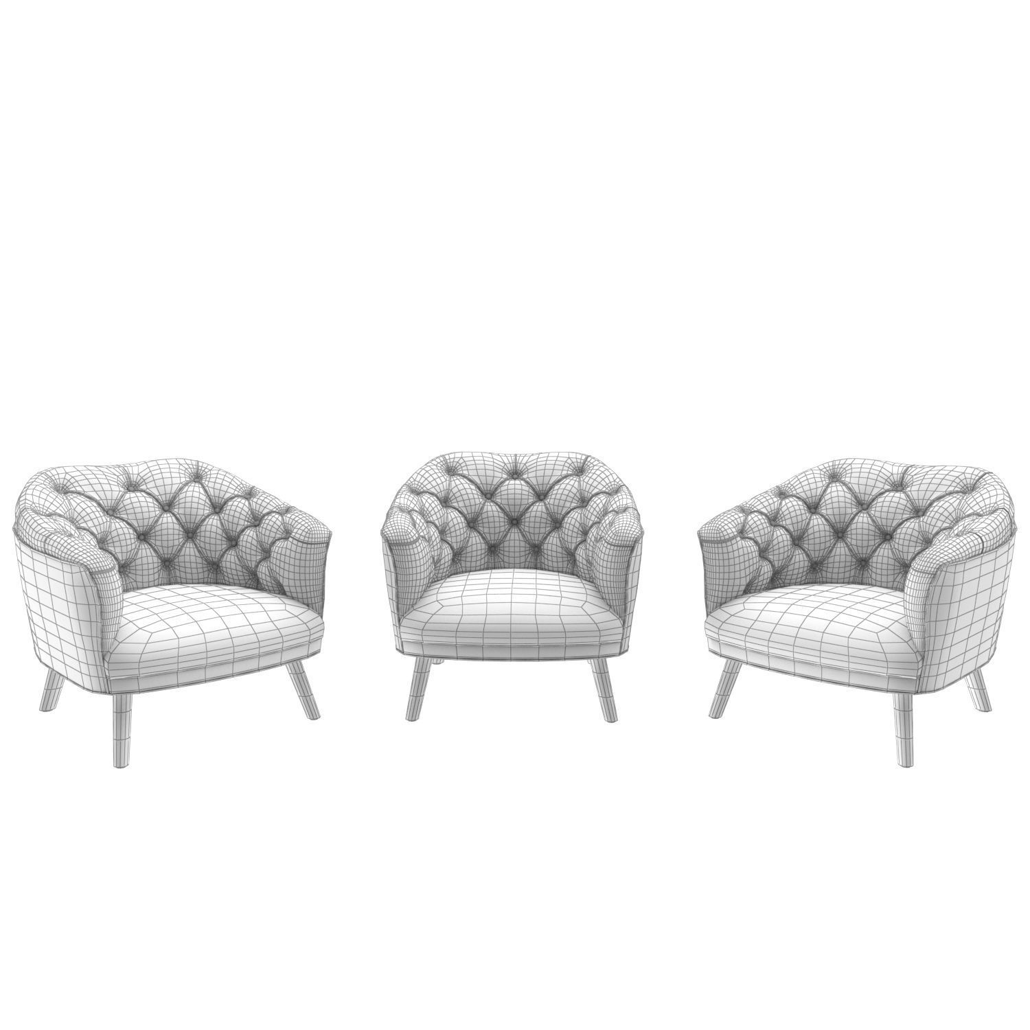 Arm Chair 3D model_17