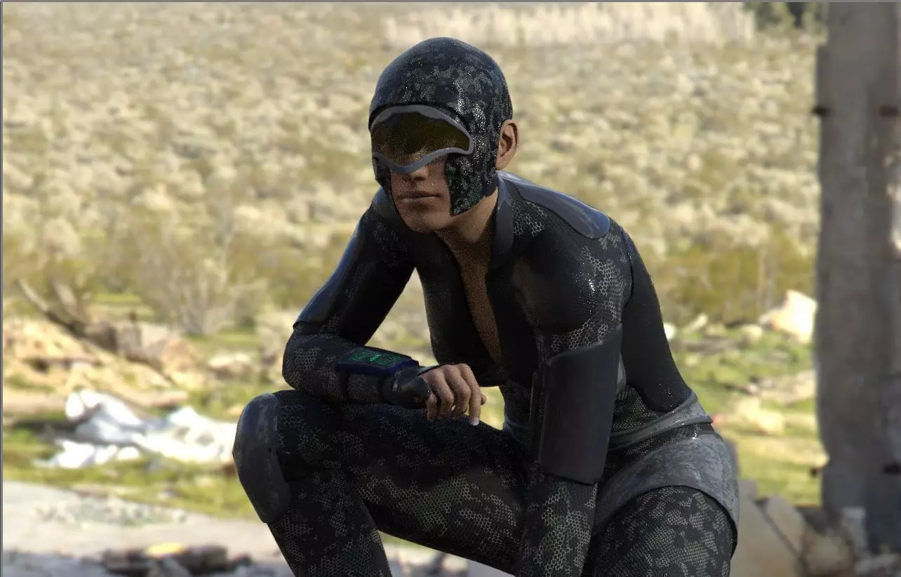 Character Female Sci-Fi Speedwell 3D model_0