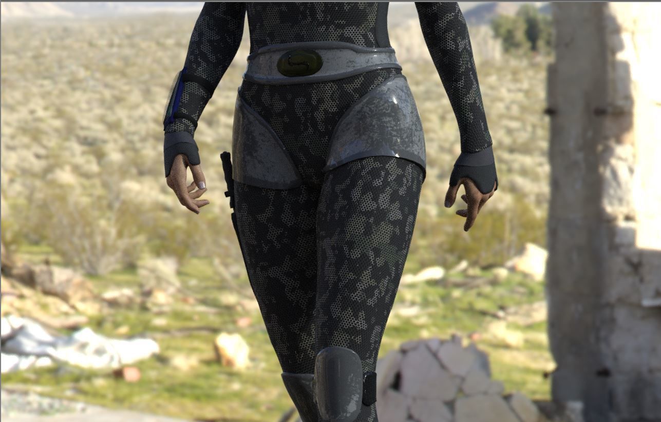 Character Female Sci-Fi Speedwell 3D model_3