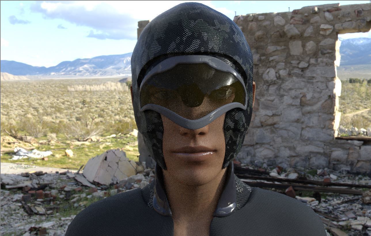 Character Female Sci-Fi Speedwell 3D model_5