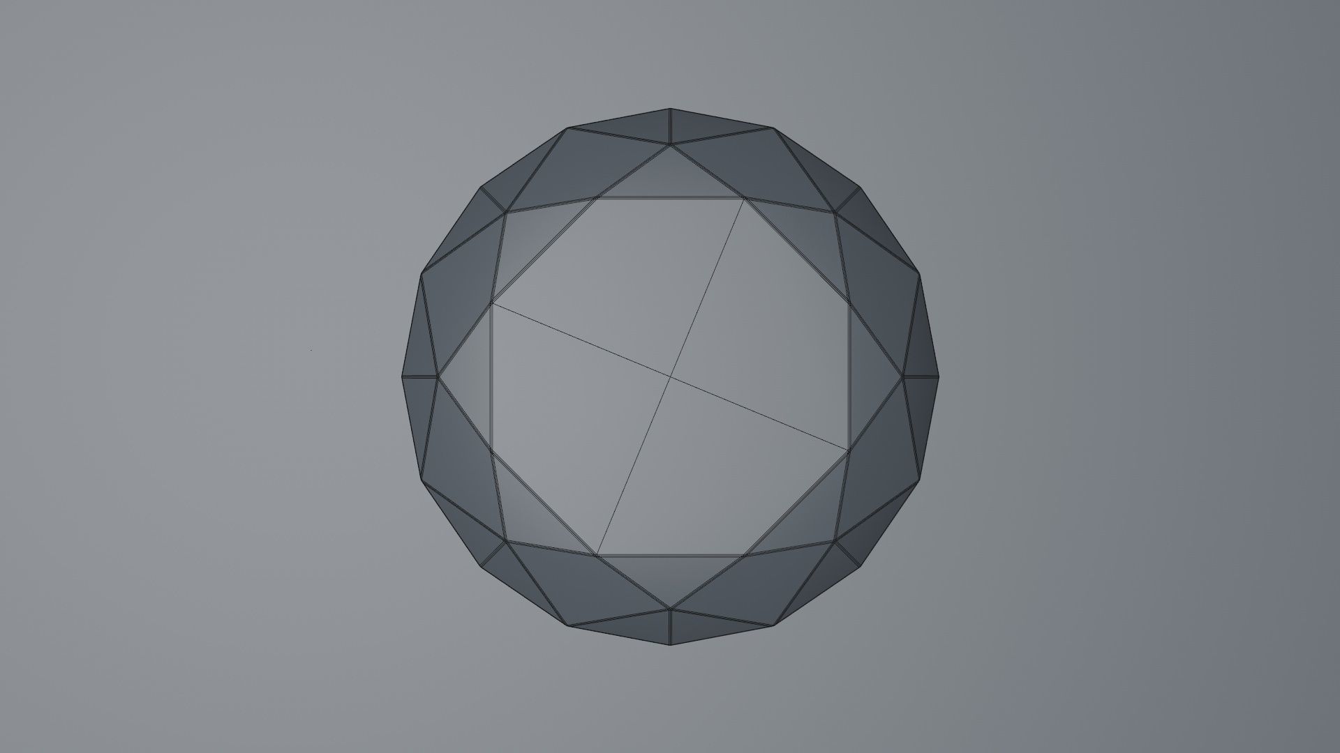 Round Diamond 3D model_10