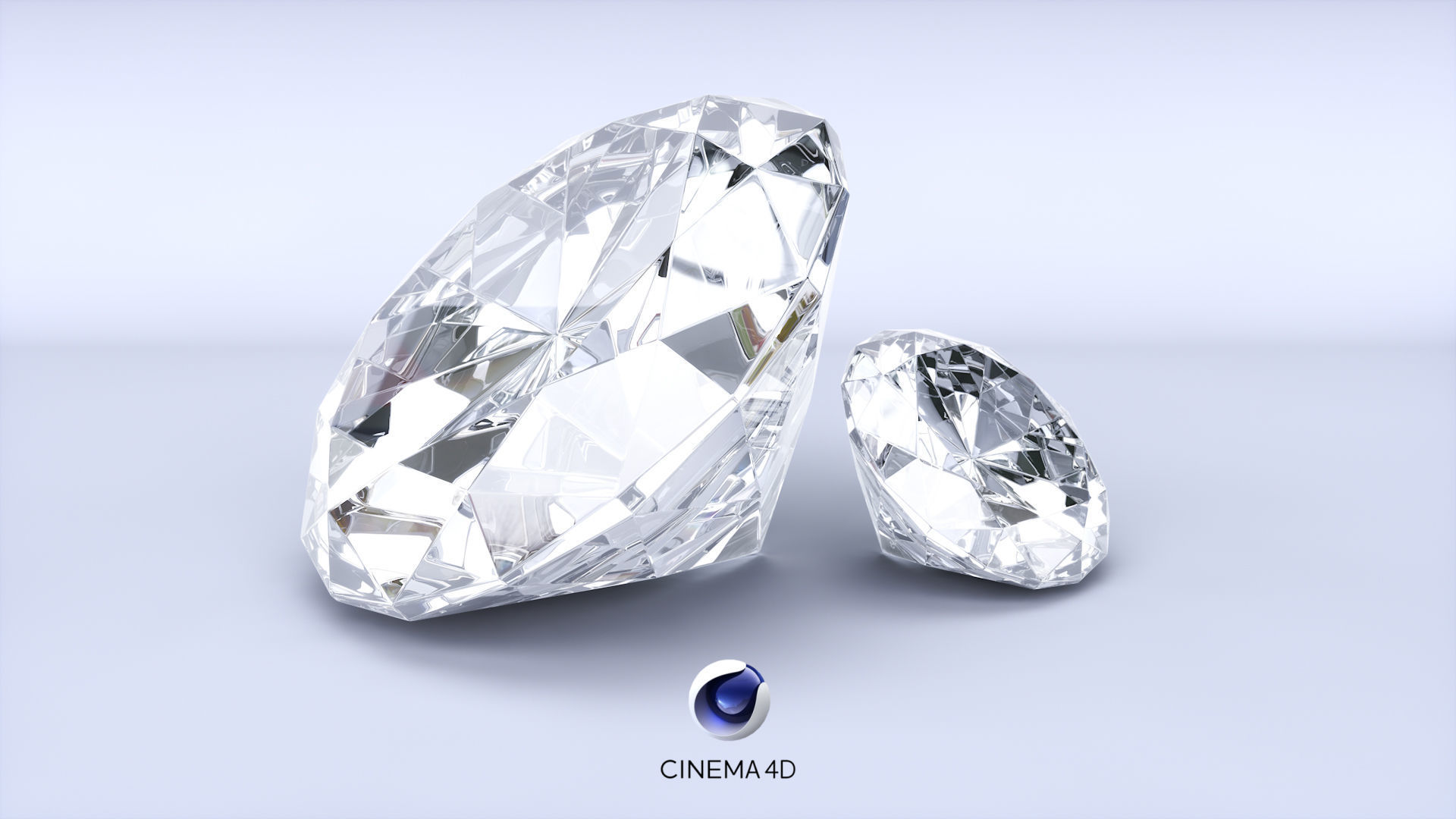Round Diamond 3D model_2