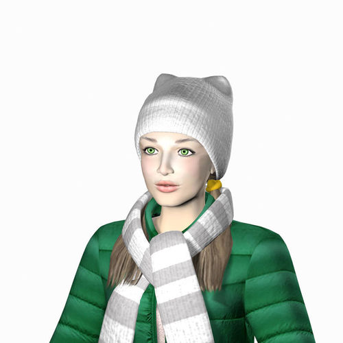 Sasha Low-poly 3D model