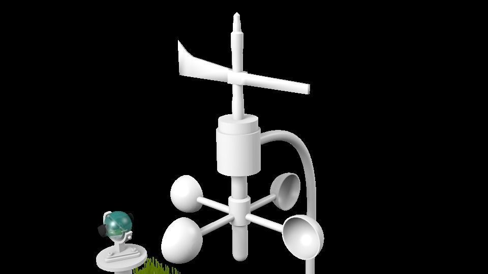 Weather Station - Estacion meteorologica 3D model_2
