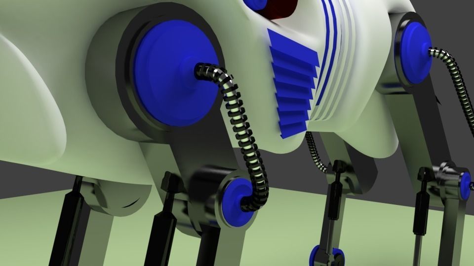 Robotic wolf - Lobo robotico 3D model_2