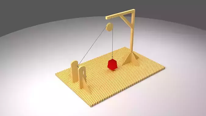 Manual crane with winch and pulley - Polea manual