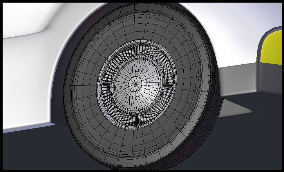 Futuristic semi truck 3D model_12