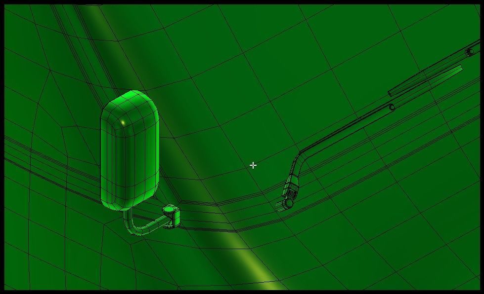 Futuristic semi truck 3D model_14