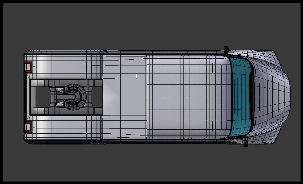 Futuristic semi truck 3D model_7