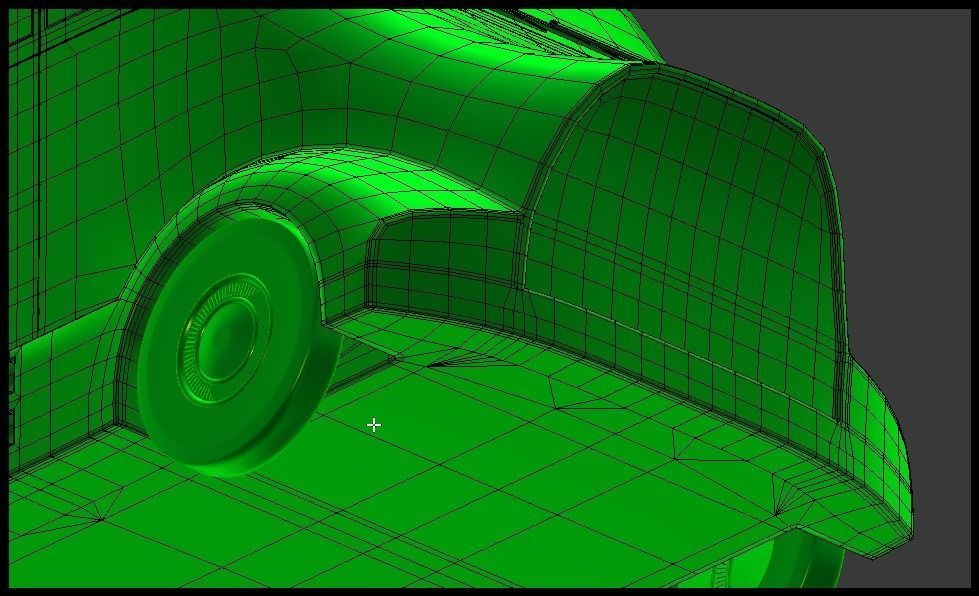 Futuristic semi truck 3D model_13