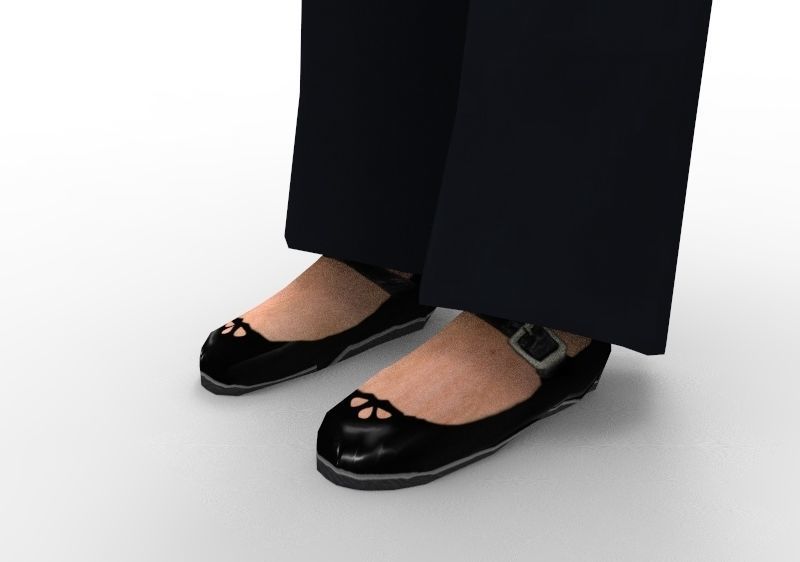 Boss Mom  Women Female Manua Low-poly 3D model_3