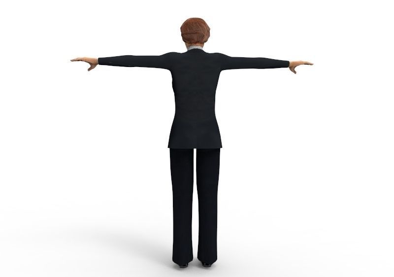 Boss Mom  Women Female Manua Low-poly 3D model_1