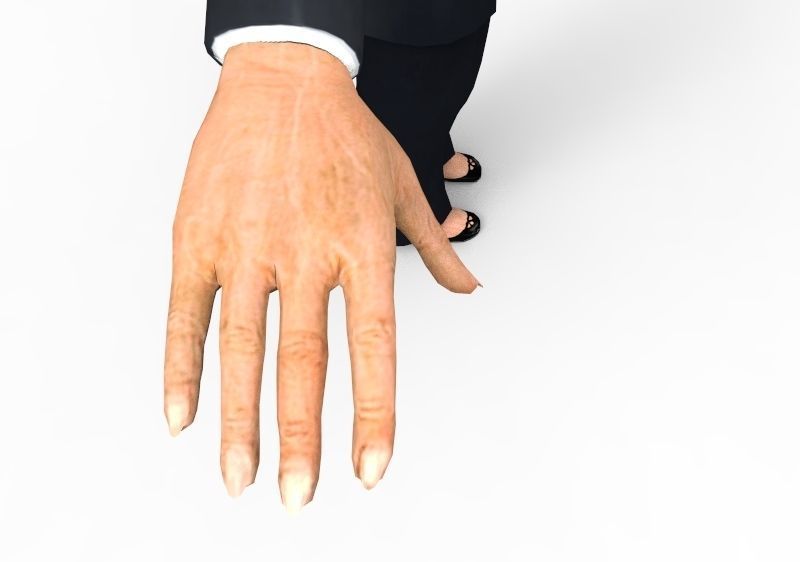 Boss Mom  Women Female Manua Low-poly 3D model_2