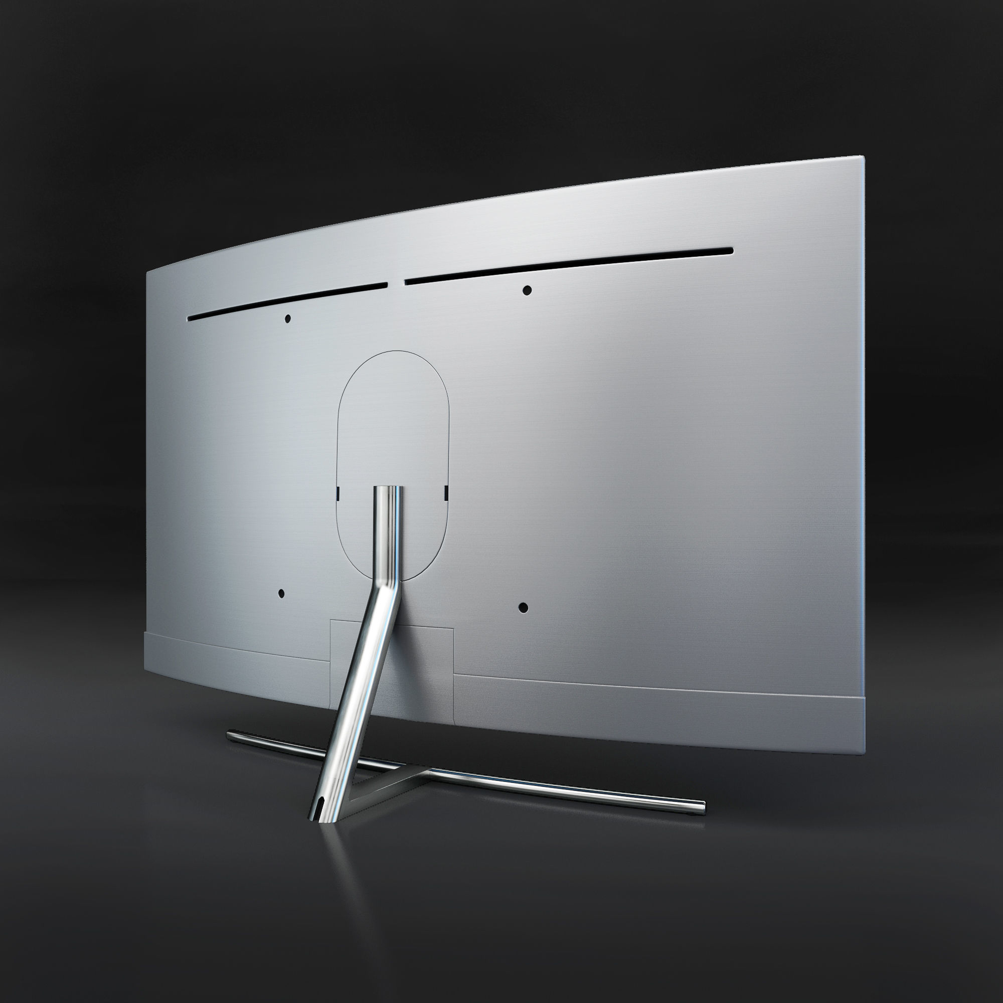 Samsung 55 and 65 QLED 4K Curved Smart TV Q8C 3D model_5