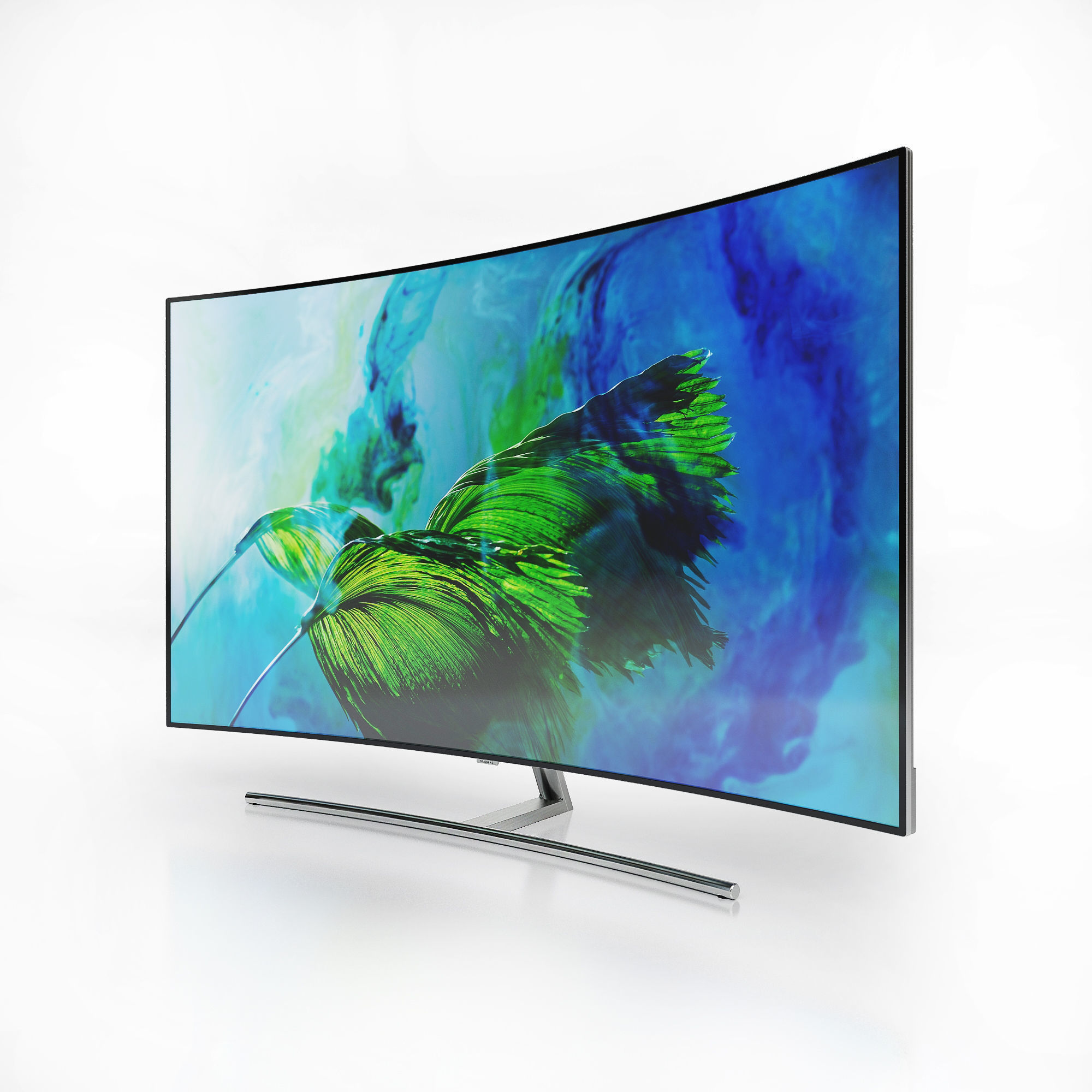 Samsung 55 and 65 QLED 4K Curved Smart TV Q8C 3D model_1
