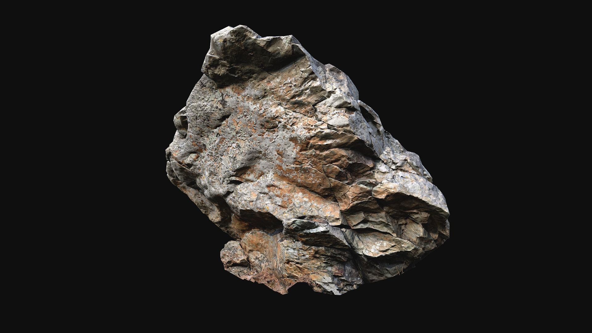 Forest stone 2 Low-poly 3D model_3