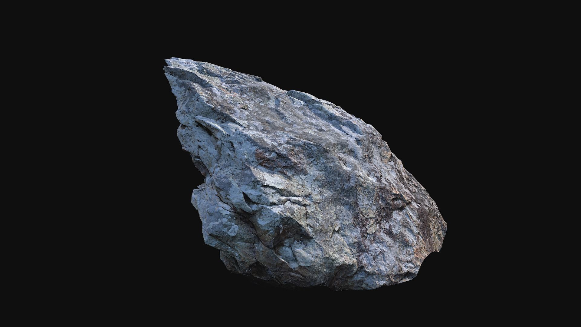 Forest stone 2 Low-poly 3D model_4