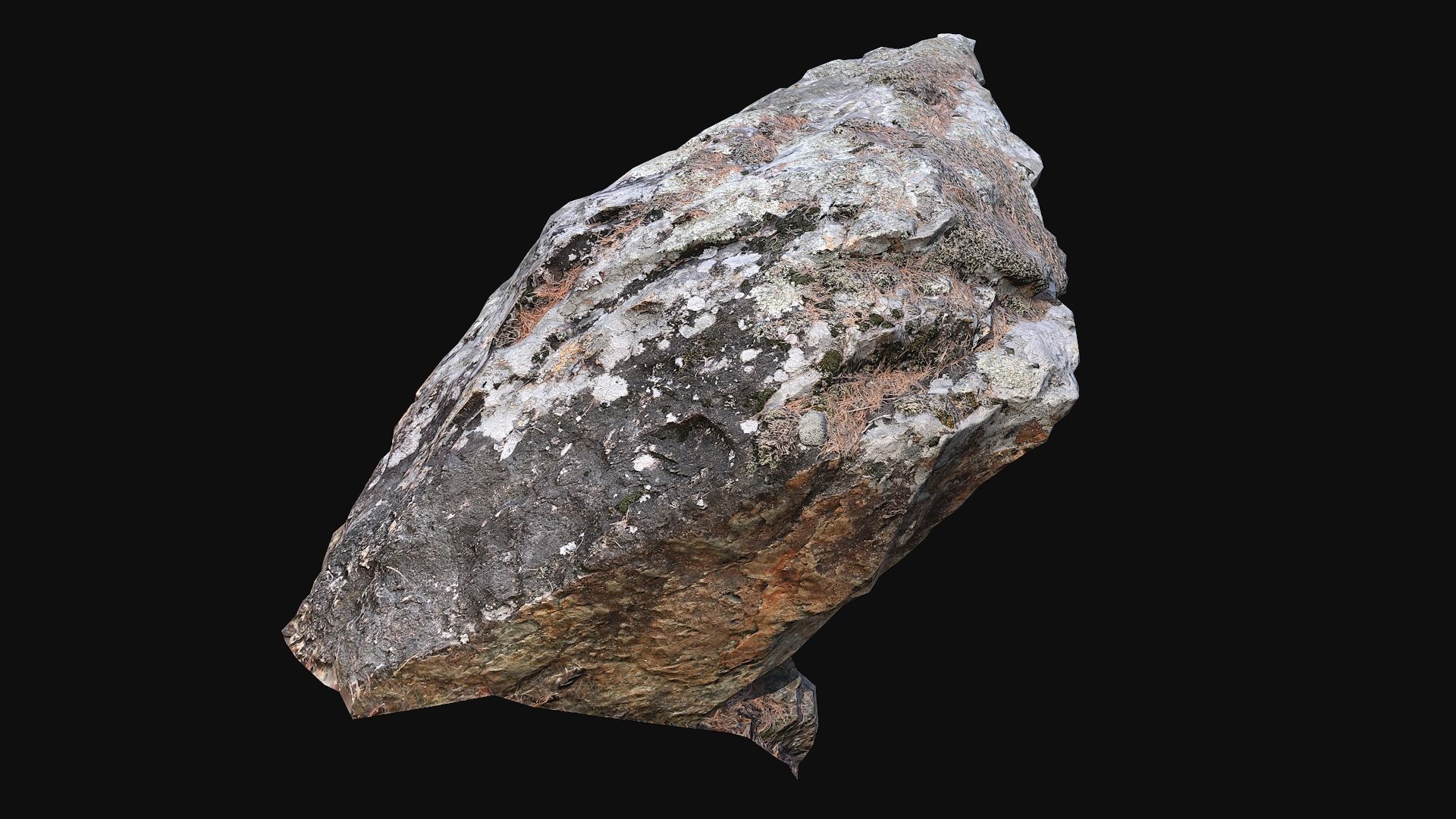 Forest stone 2 Low-poly 3D model_5