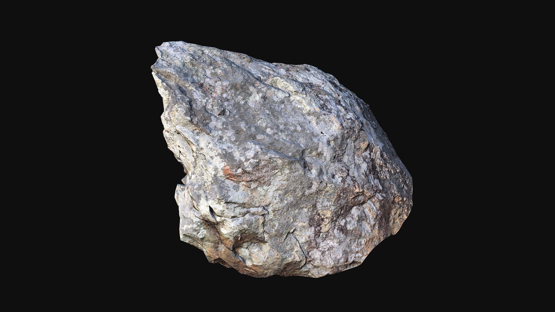 Forest stone 2 Low-poly 3D model_1