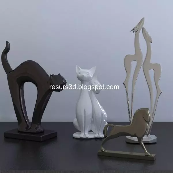 Decor Cats Free 3D model_0