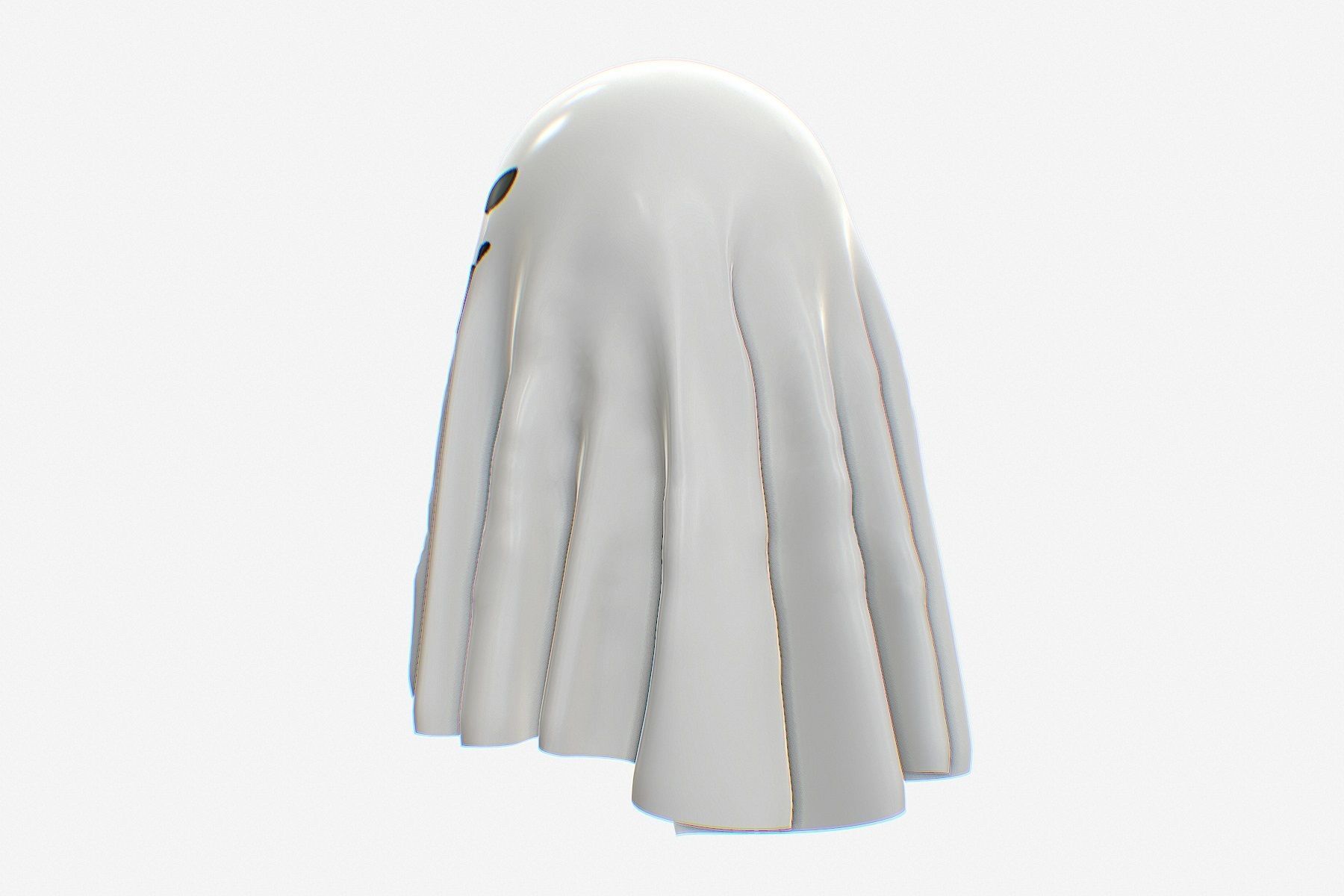 Cartoon Ghost Pack Low-poly 3D model_7