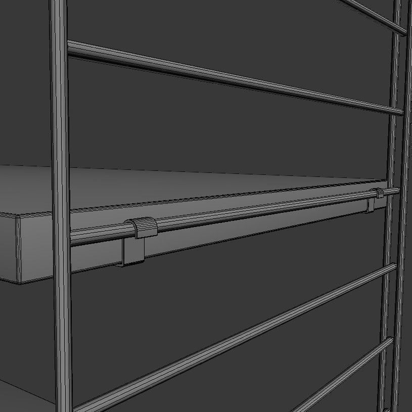 String Shelf System 3D model_5