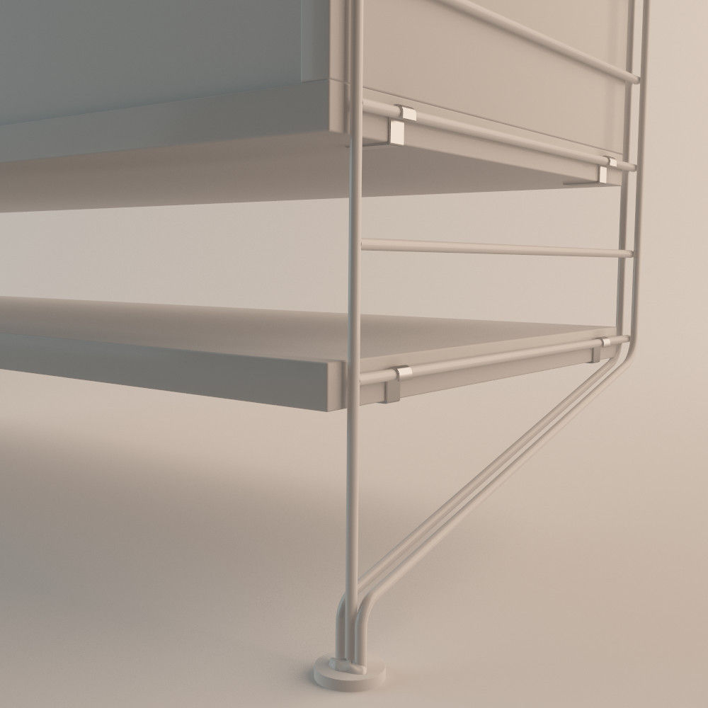 String Shelf System 3D model_2
