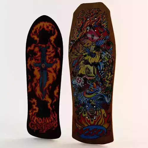 Two Classic Skateboard Decks