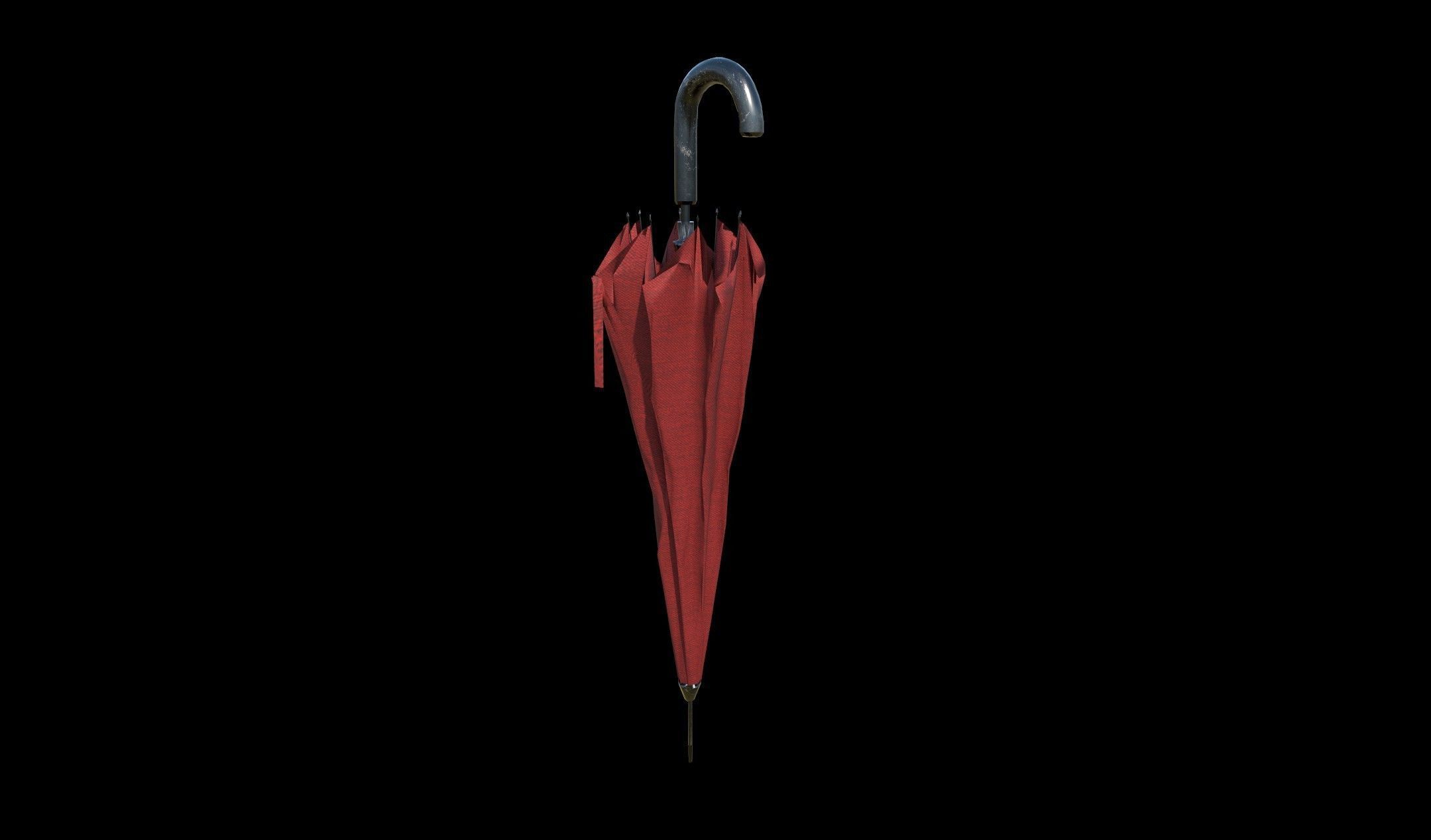Umbrella - PBR - Textured Low-poly 3D model_2