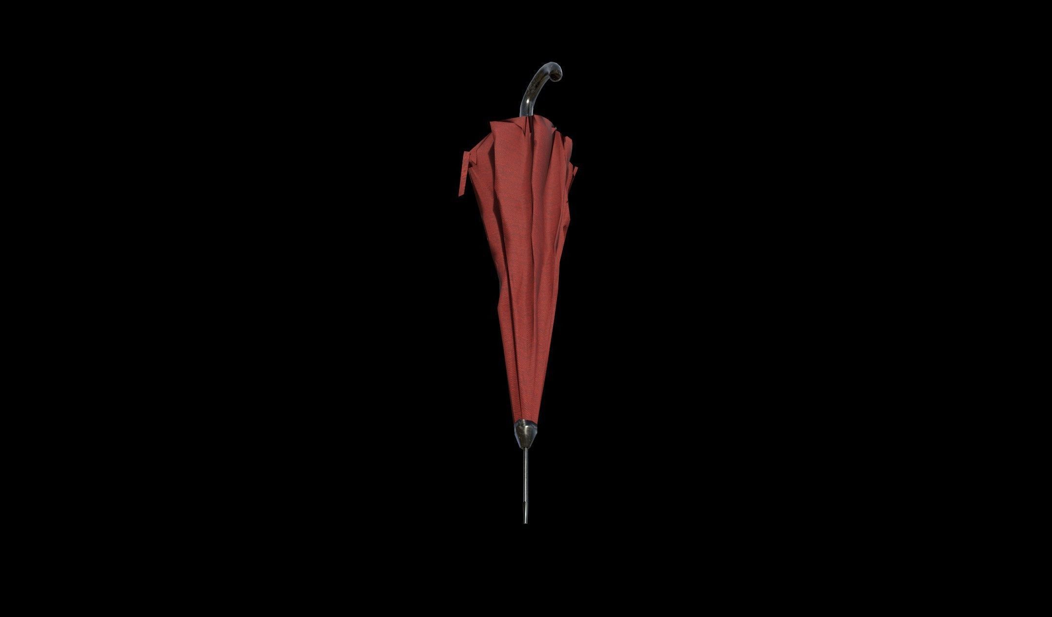 Umbrella - PBR - Textured Low-poly 3D model_8