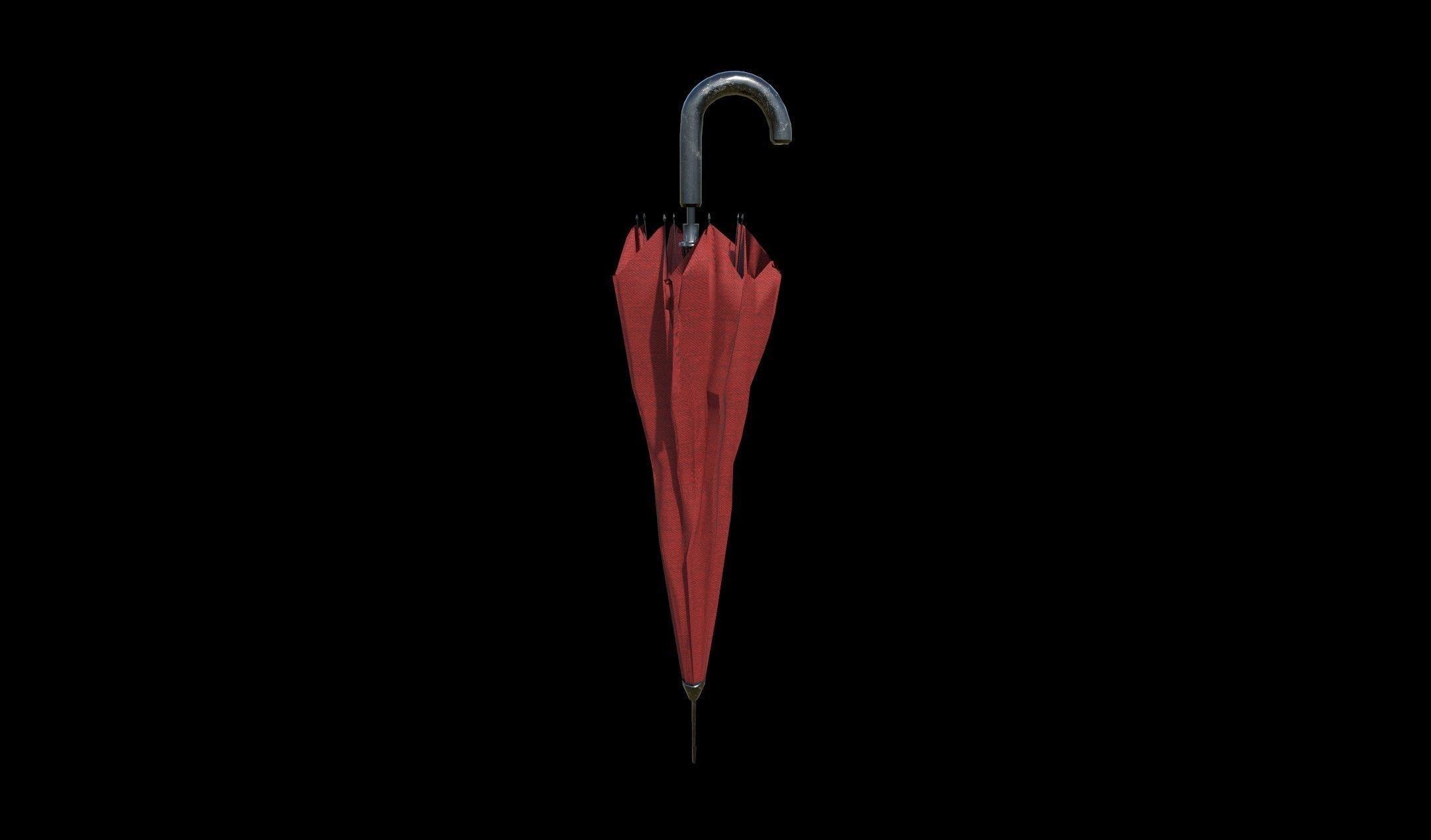 Umbrella - PBR - Textured Low-poly 3D model_3