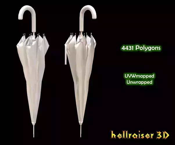 Umbrella Low-poly 3D model