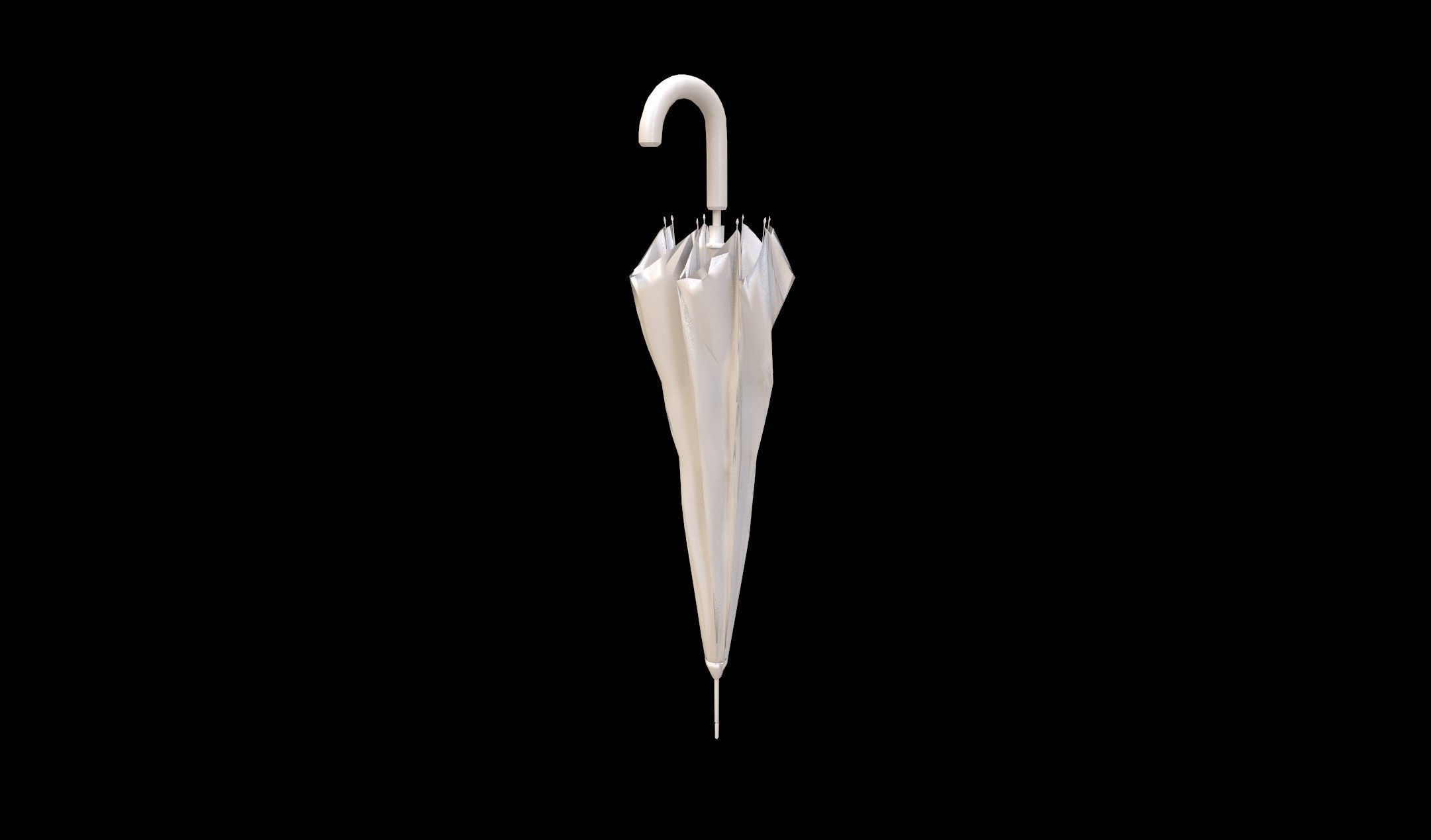 Umbrella Low-poly 3D model_1