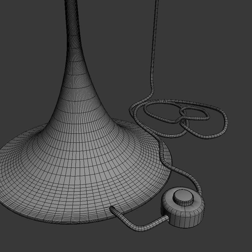 Verner Panton Panthella Floor lamp 3D model_3