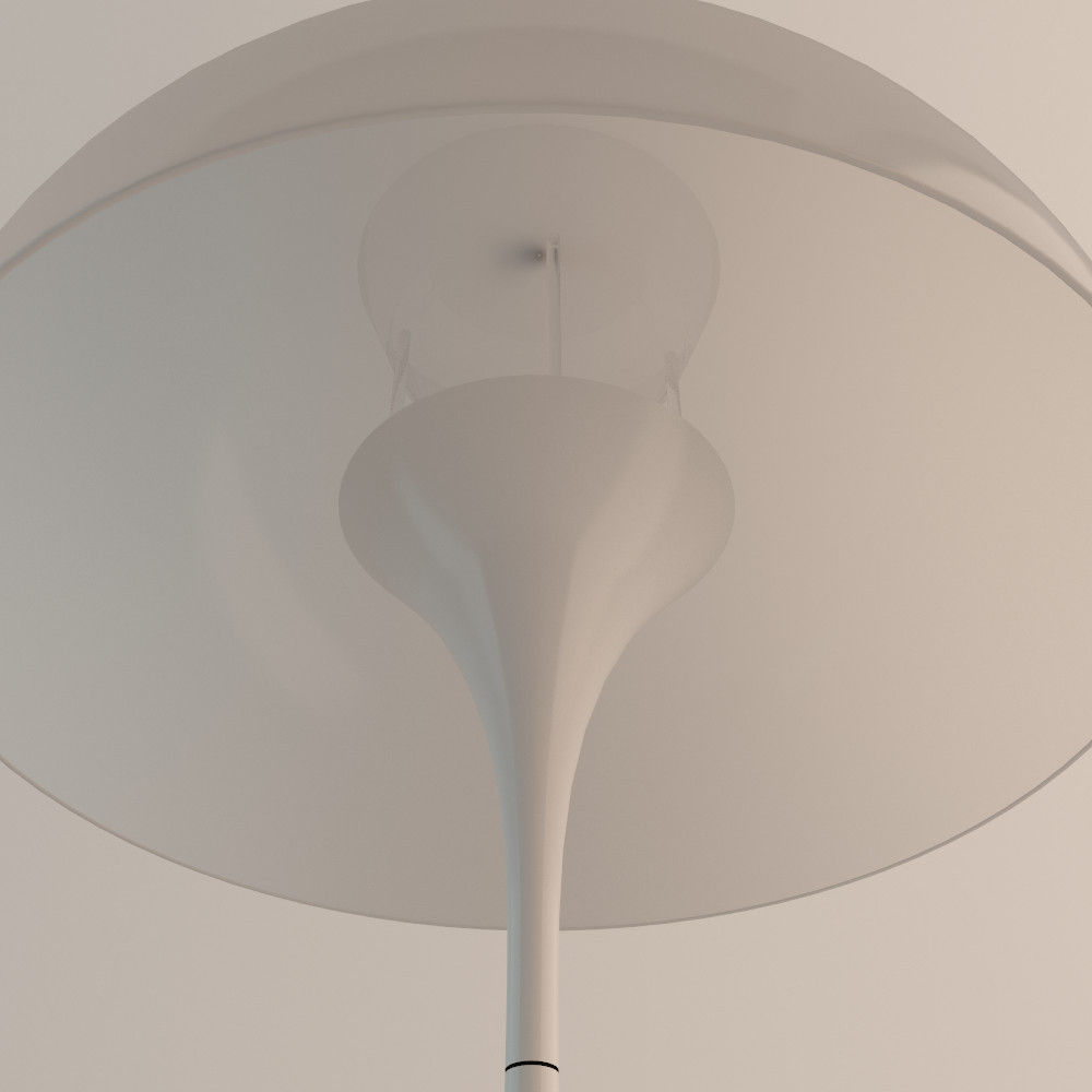 Verner Panton Panthella Floor lamp 3D model_1