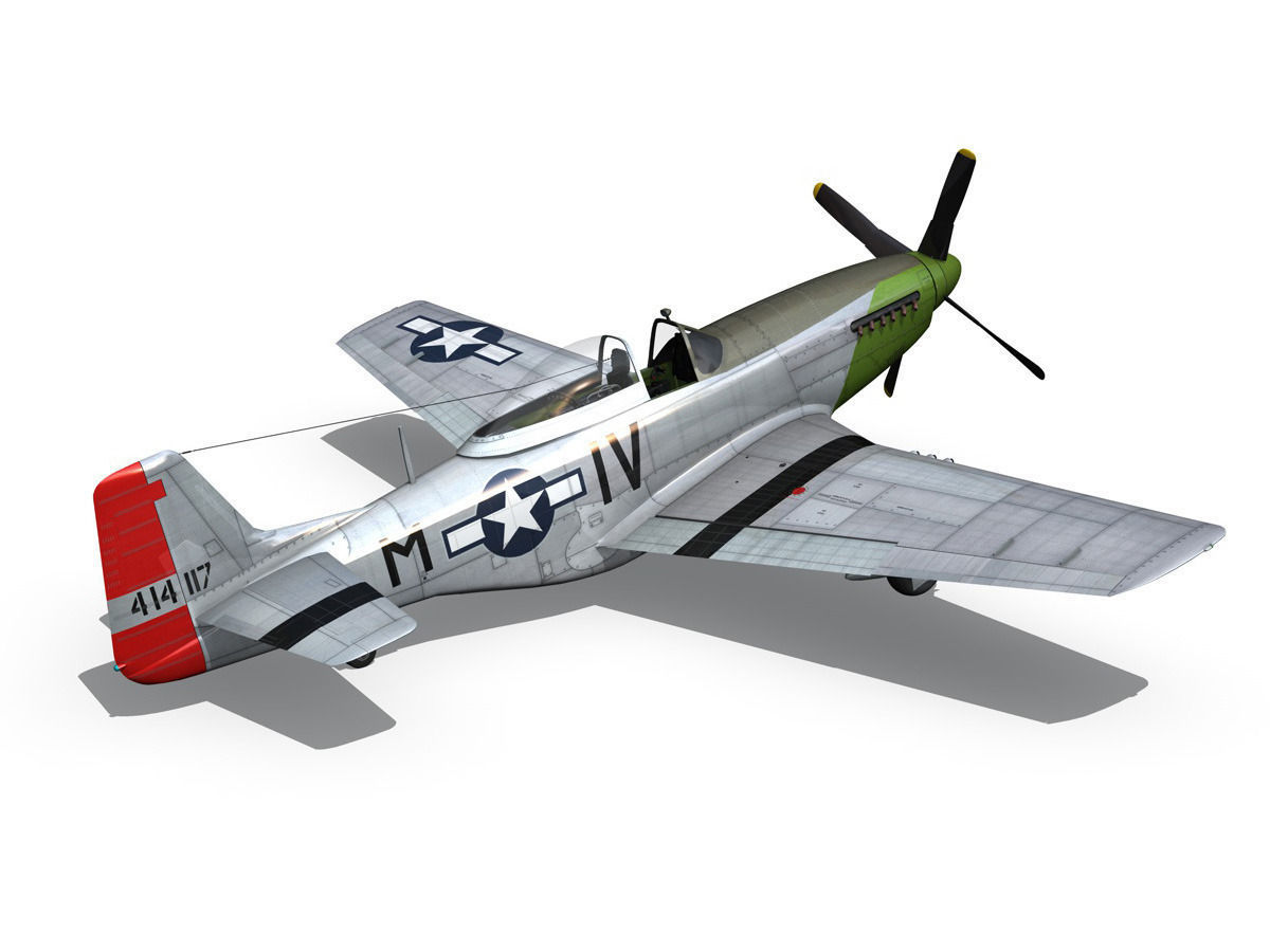 North American P-51D Mustang - Stinky 3D model_12