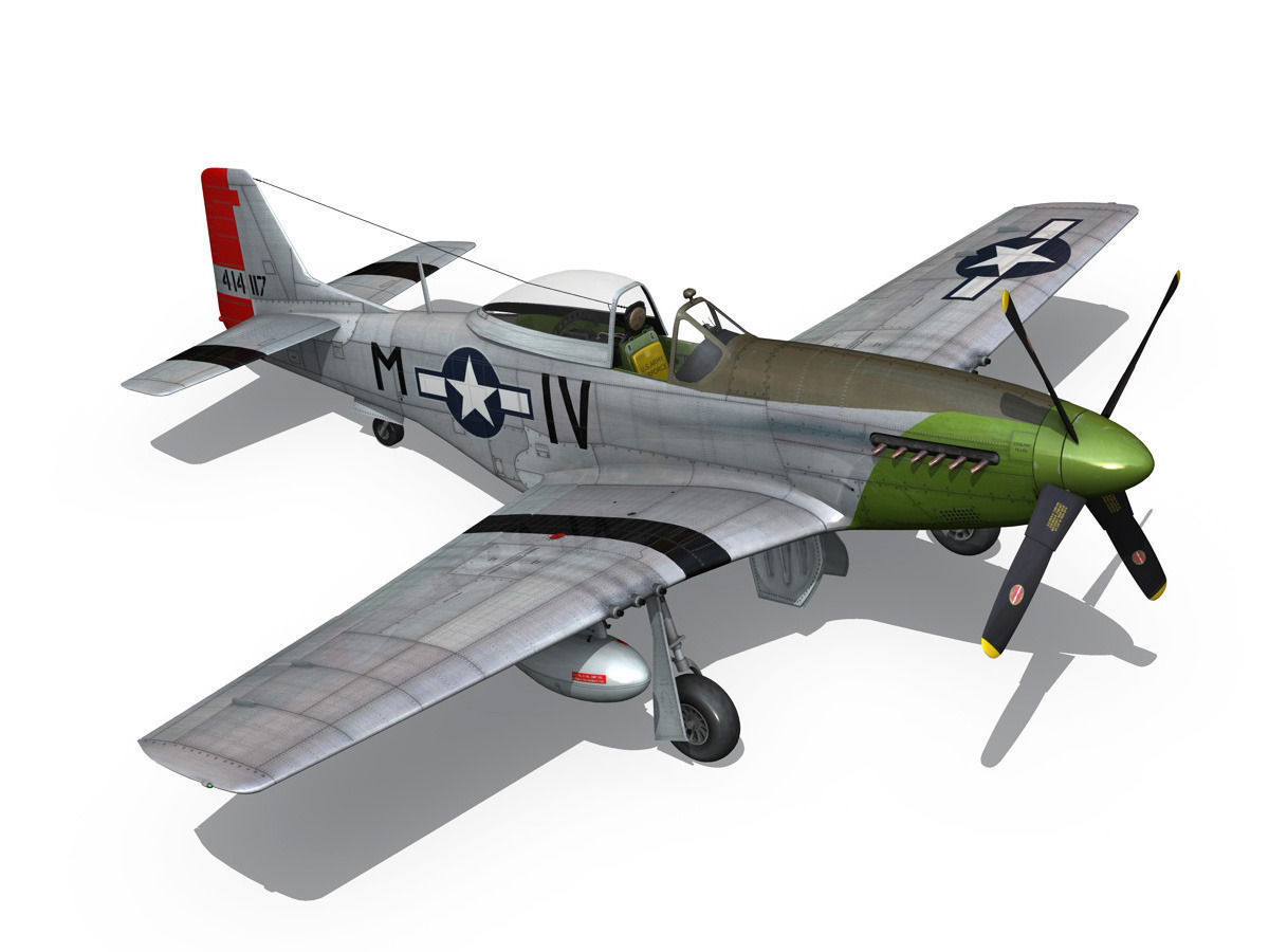 North American P-51D Mustang - Stinky 3D model_15