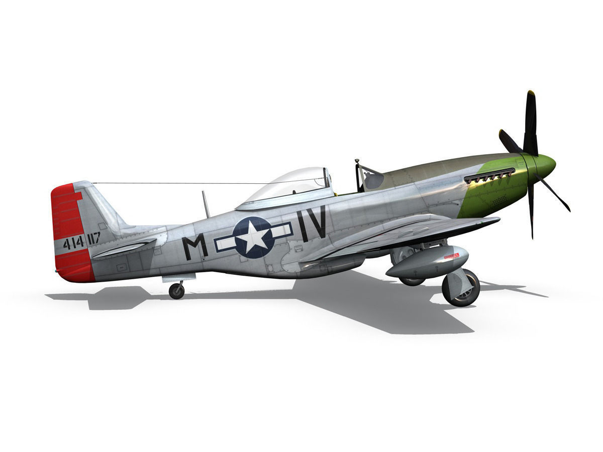 North American P-51D Mustang - Stinky 3D model_13