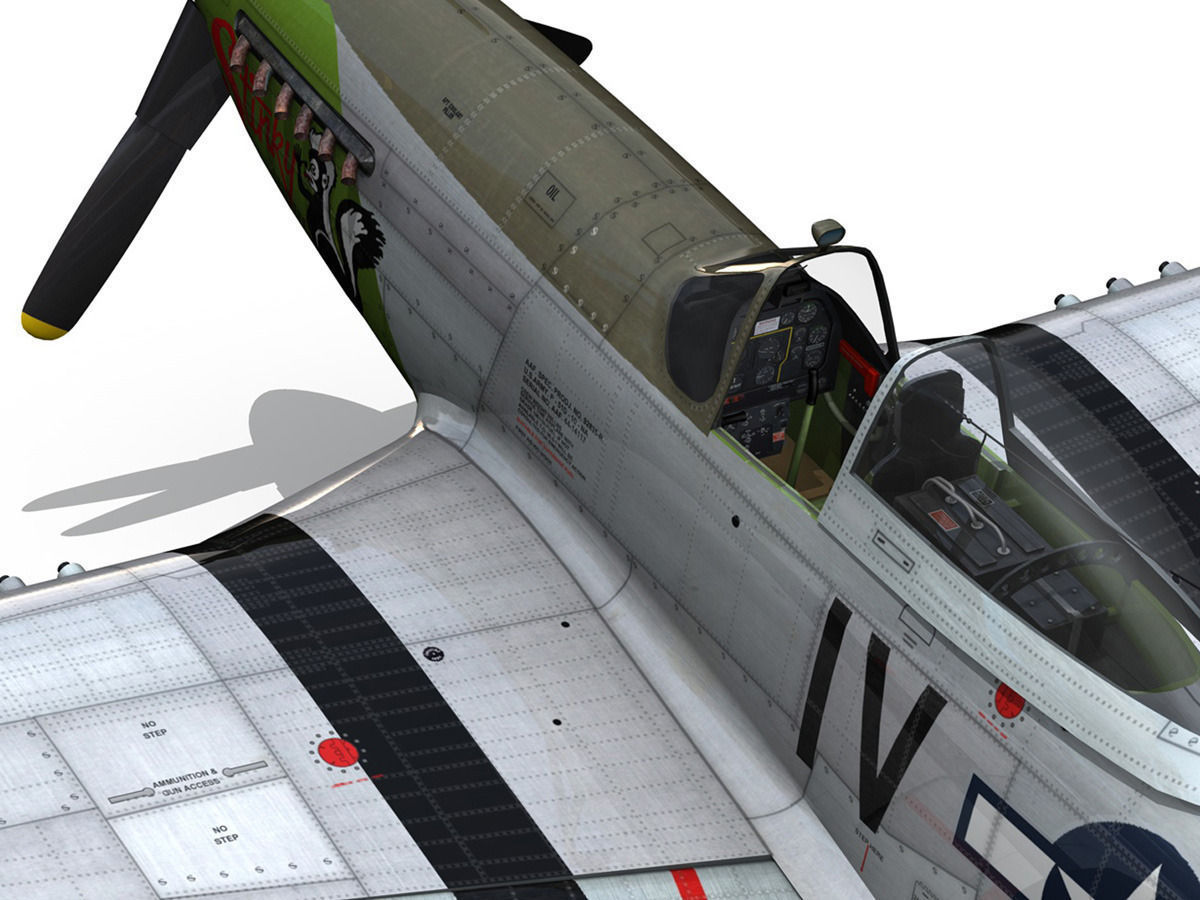 North American P-51D Mustang - Stinky 3D model_16