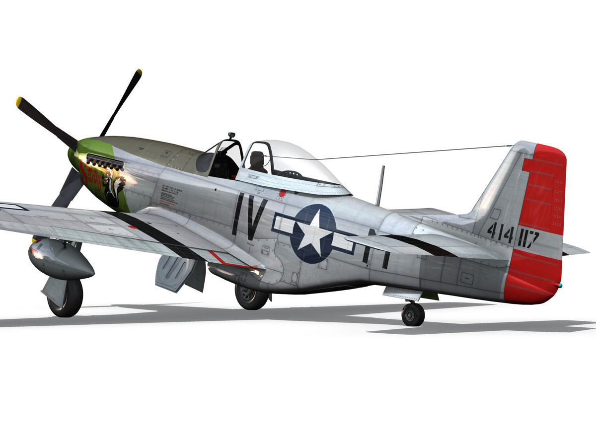 North American P-51D Mustang - Stinky 3D model_11