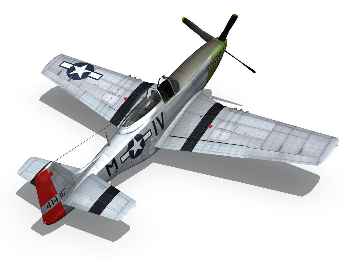 North American P-51D Mustang - Stinky 3D model_14