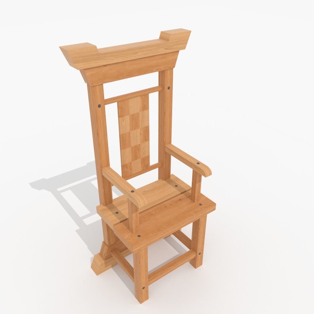 Dining Table Low-poly 3D model_6