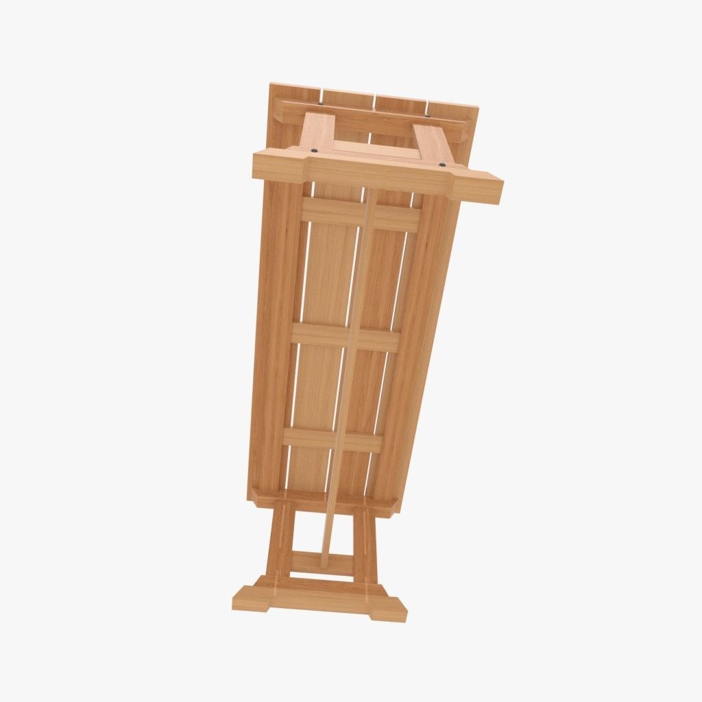 Dining Table Low-poly 3D model_4