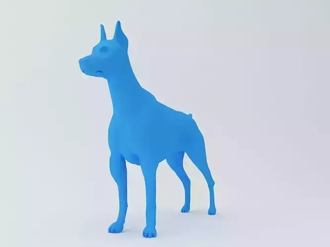 Doberman Pinscher Dog 3D Model 3D print model